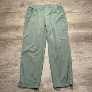Eddie‎ Bauer Pants Womens Medium Green Performance Outdoors Lightweight 32x27